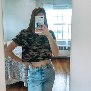 Camo Crop Top